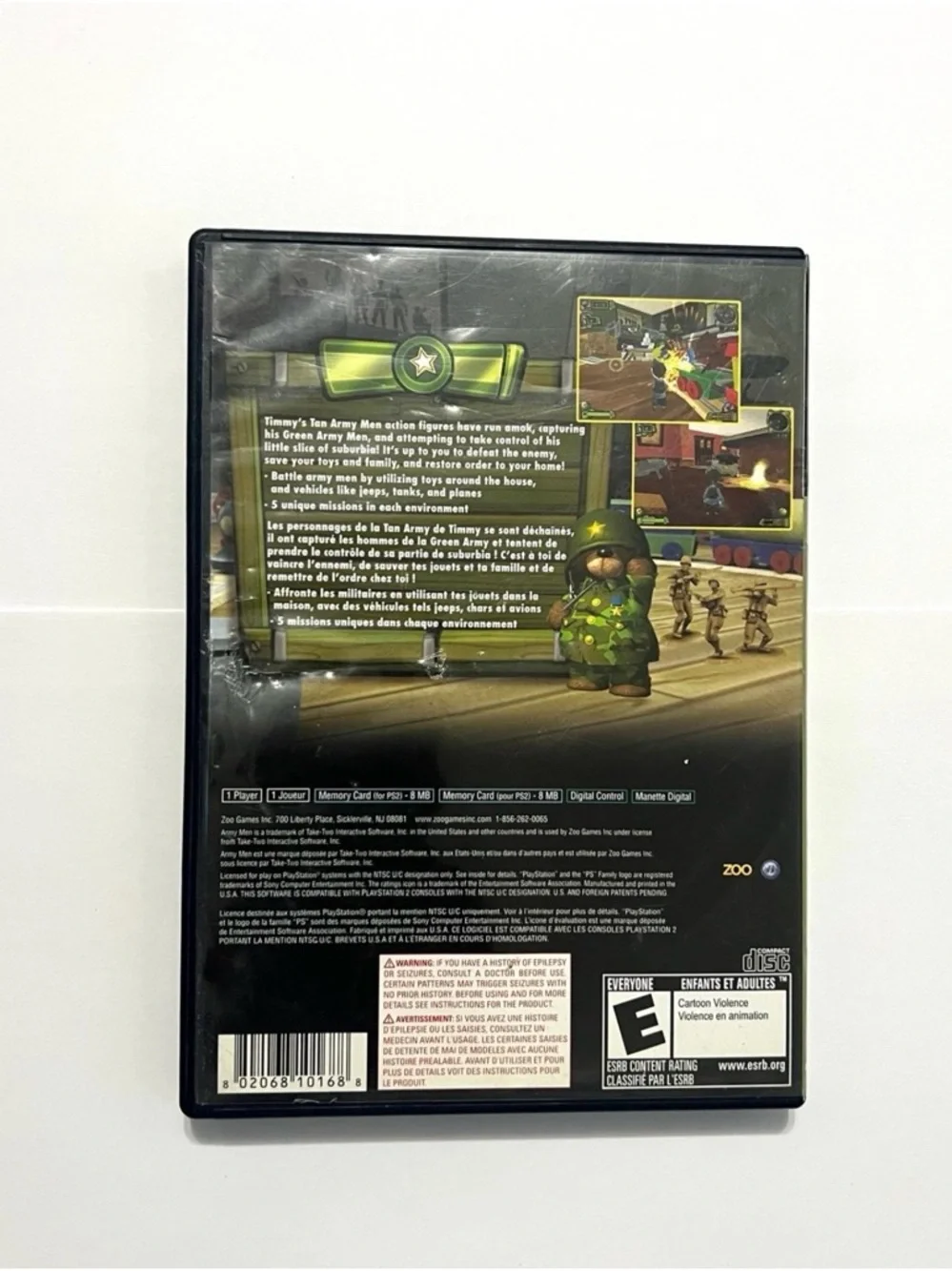 Army Men: Soldiers of Misfortune (Sony PlayStation 2, 2008) PS2 Complete CIB